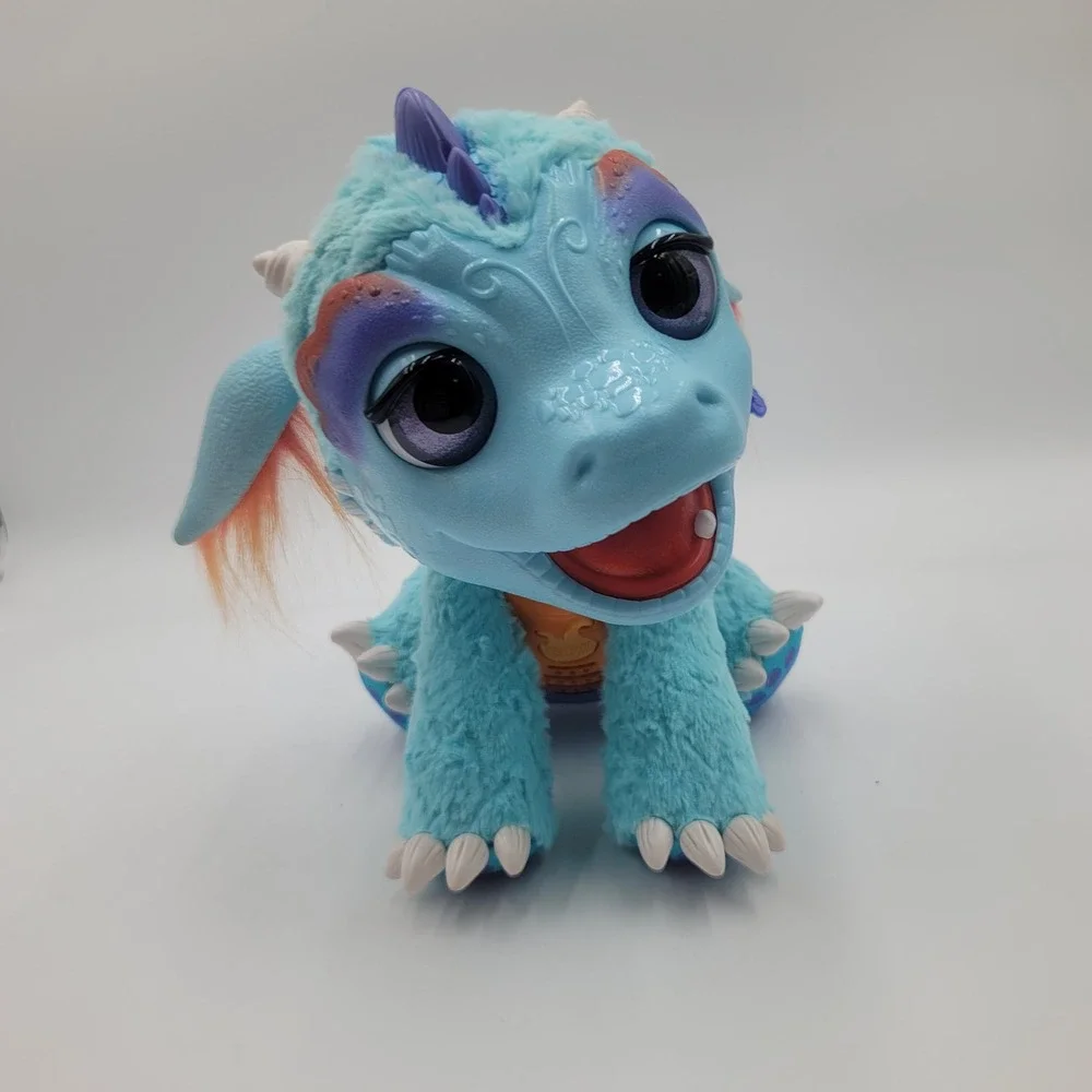 FurReal Friends‎ Torch My Blazin Dragon Interactive Plush Toy Blue B5142 Hasbro